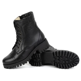 Olivier Bottes cuir femme isolées 272BB grain noir le noir 4
