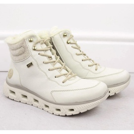 Bottes de sport isolées Rieker W RKR720 blanc blanche 2