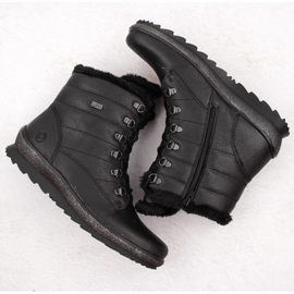 Rieker Bottes isolées en cuir Remonte W RKR629B noir le noir 3