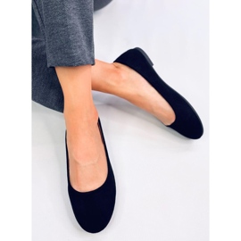 Ballerines classiques en daim Sessa Noir le noir 5