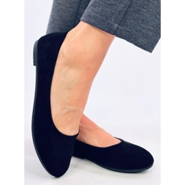 Ballerines classiques en daim Sessa Noir le noir 3