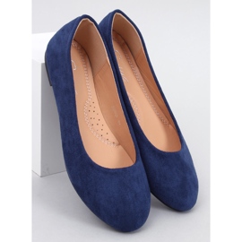 Ballerines classiques en daim Sessa Bleu 1