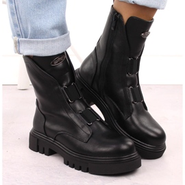 Bottines noires pour femmes sur plateforme Jezzi RMR2150-19 le noir 6