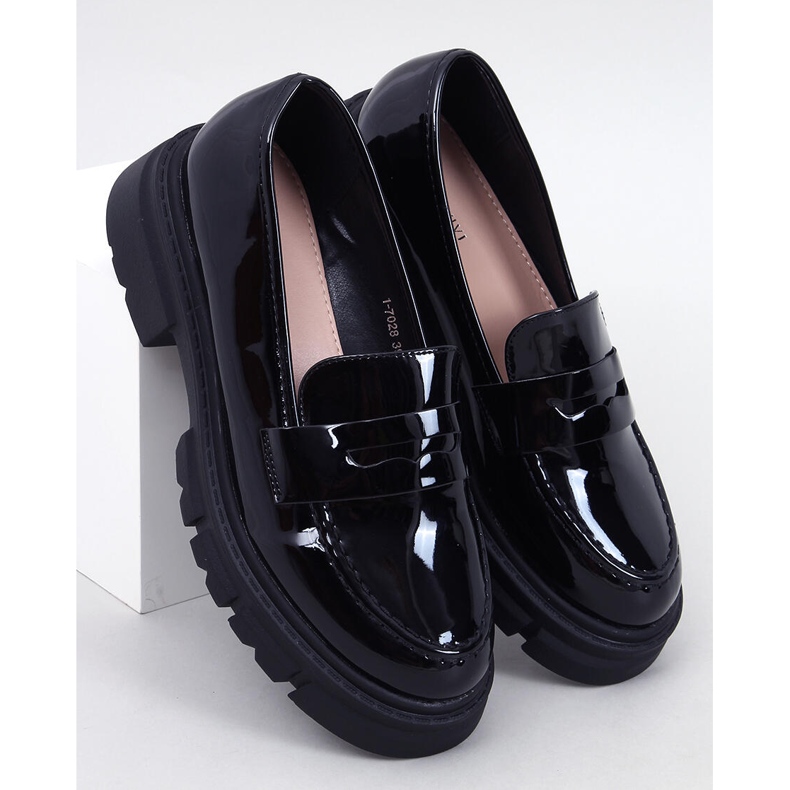 Gladieu Mocassins vernis noirs 1