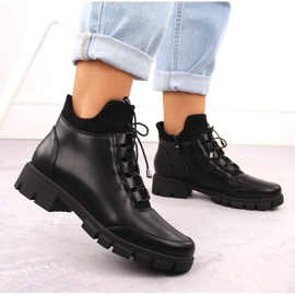 Bottines isolées noires pour femmes Jezzi RMR23123-1 le noir 5