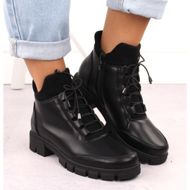 Bottines isolées noires pour femmes Jezzi RMR23123-1 le noir 6