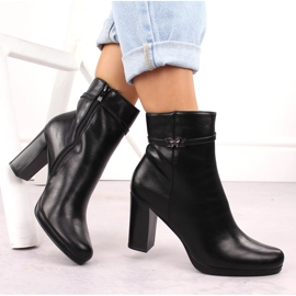 M. DASZYŃSKI Bottines isolées noires pour femmes M.Daszyński AF125-22 le noir 4
