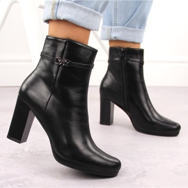 M. DASZYŃSKI Bottines isolées noires pour femmes M.Daszyński AF125-22 le noir 5