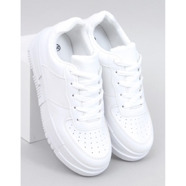 Baskets femme Clemons Allwhite blanc 1