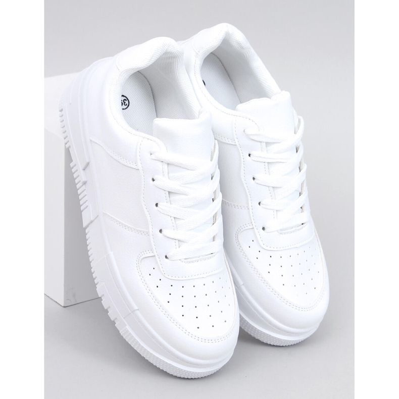 Baskets femme Clemons Allwhite blanc 1