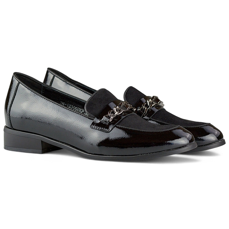 Chaussures noires vernies classiques pour femmes 1