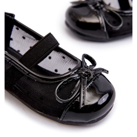 Ballerines enfant avec nœud, Noir Jellema le noir 2