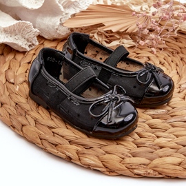 Ballerines enfant avec nœud, Noir Jellema le noir 3
