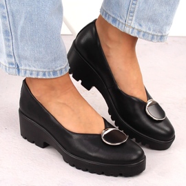 Chaussures slip-on en cuir noir pour femme Filippo DP4569 le noir 7