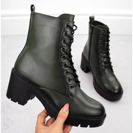 Bottes isolées femme, vert Vinceza 58329 1
