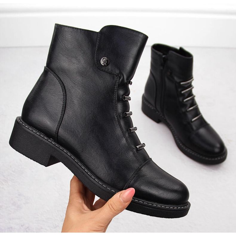 Bottines isolées noires pour femmes Jezzi ASA252-5 1