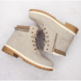Bottines beiges pour femmes Potocki 97301 4