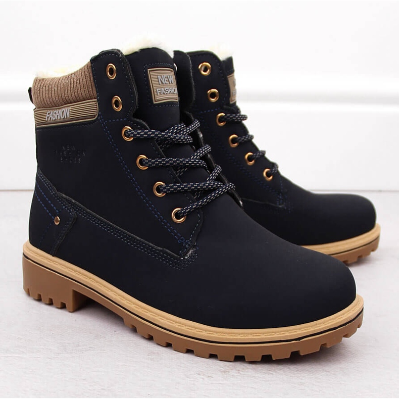 Bottines femme bleu marine Potocki 97301 2