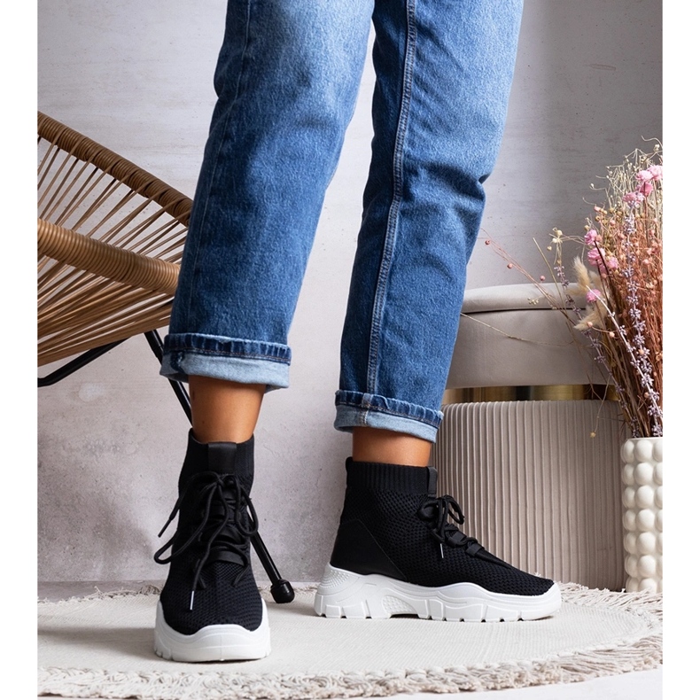 Chaussettes noires de Frahm le noir 1