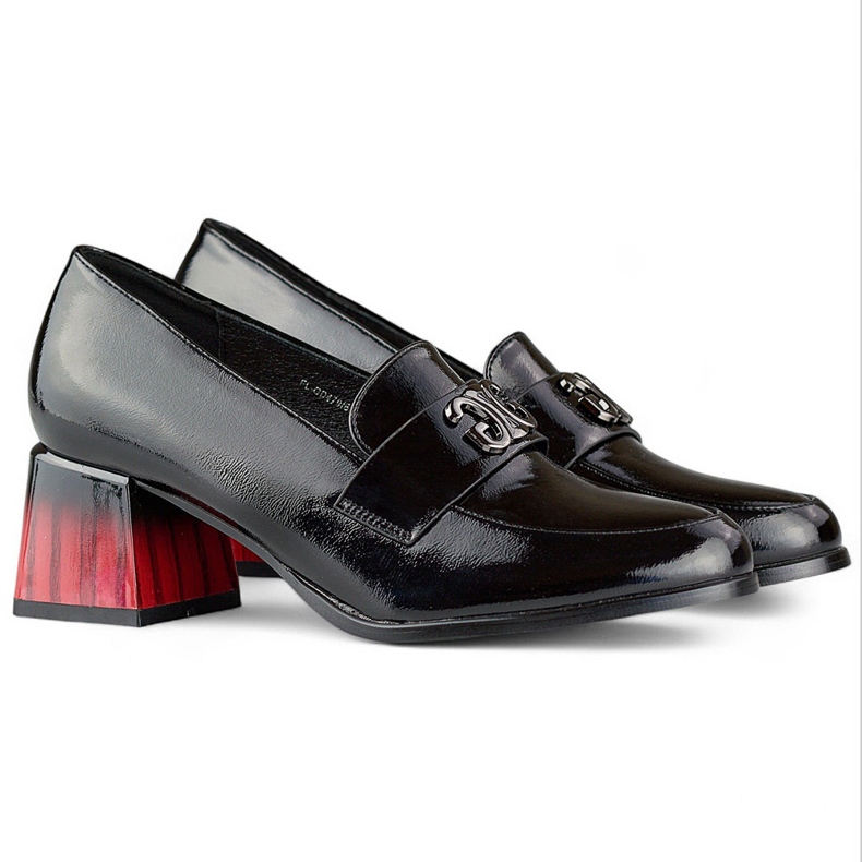 Escarpins vernis noirs pour femmes à talon haut, chaussures pour femmes le noir 1 Escarpins vernis noirs pour femmes à talon haut, chaussures pour femmes le noir 1