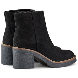 Bottines à talons hauts classiques noires pour femmes 1