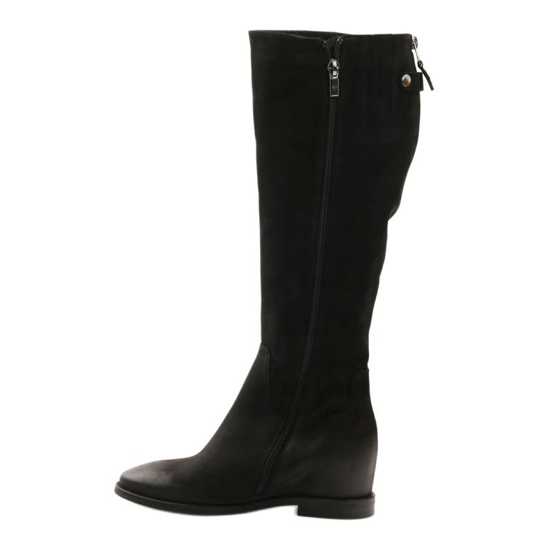 Bottes avec une fermeture éclair décorative Edeo 3138 noir 2