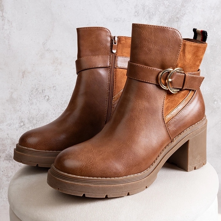 Bottines marron Mirka brun 1