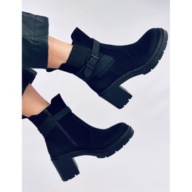 Tanish Bottines noires confortables à talons hauts le noir 5