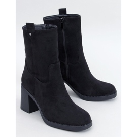 Salifi Bottines à talons larges noires 1