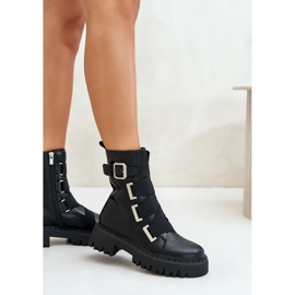 Bottes chaudes en cuir pour femmes Big Star OO274A256 Noir le noir 9