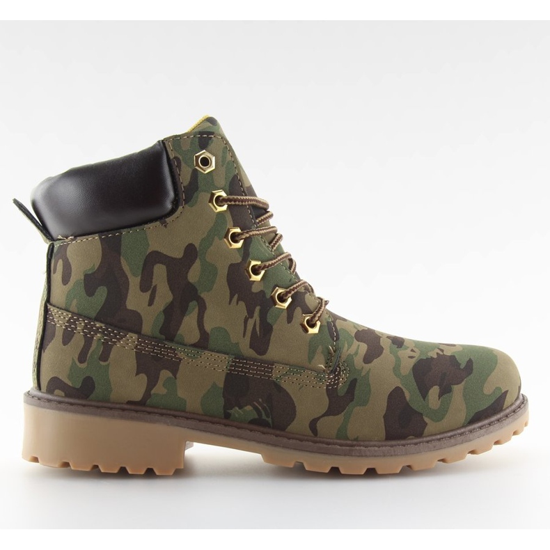 Timber boots monochrome BL83 vert armée camouflage brun 1