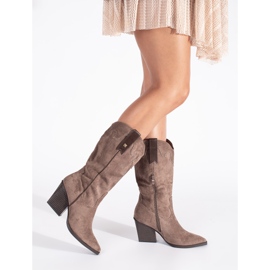Seastar Santiags femme en daim marron brun 3