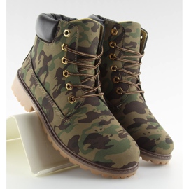 Timber boots monochrome BL83 vert armée camouflage brun 3