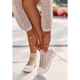 Baskets montantes Femme Big Star OO274006 Beige 2