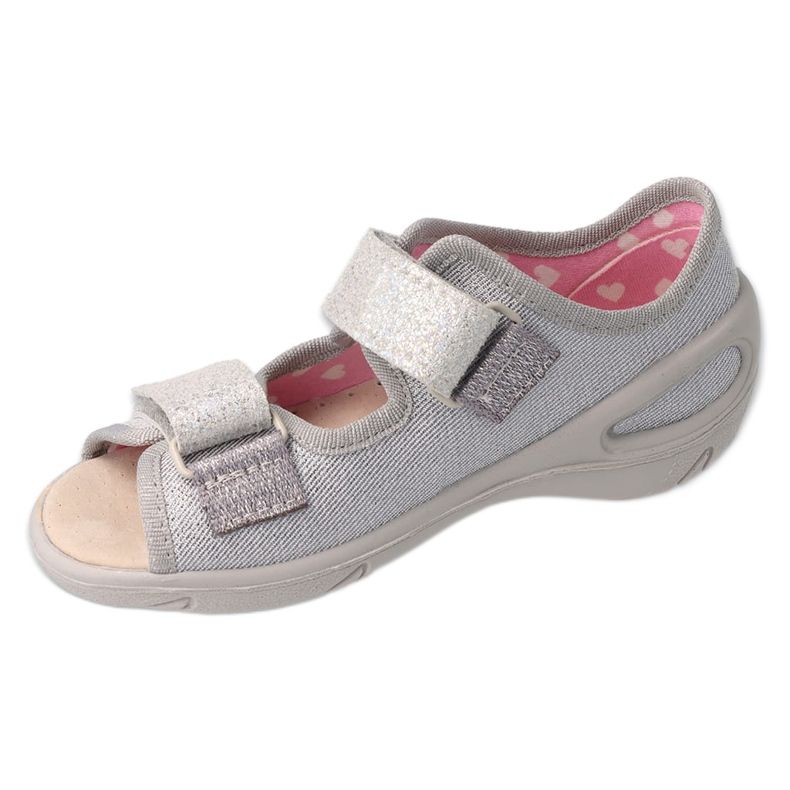 Befado chaussures pour enfants pu 065X179 argent 1 Befado chaussures pour enfants pu 065X179 argent 1