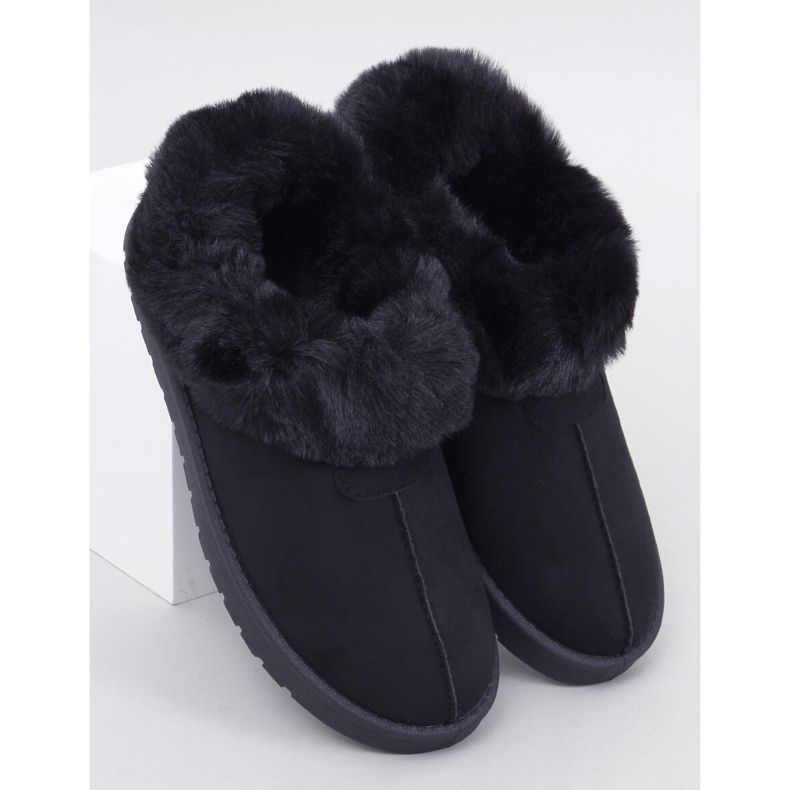 Pantalon court d'émeu bordé de fourrure Fraley Black le noir 1