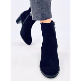 Noriega Bottines à talons en daim noir le noir 5