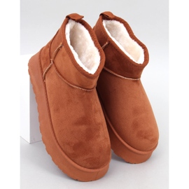 Rodmans Camel chaussures plates-formes courtes brun 1