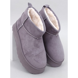 Rodmans Chaussures plates-formes courtes grises 1