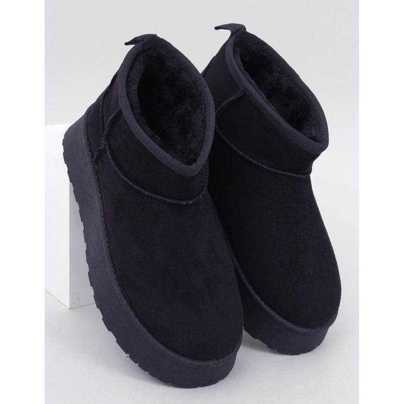 Rodmans Chaussures plates-formes courtes noires 1