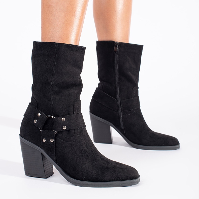 Seastar Bottines noires en daim 1