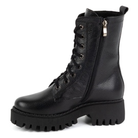 Olivier Bottes cuir femme isolées 401BB pois noirs le noir 1