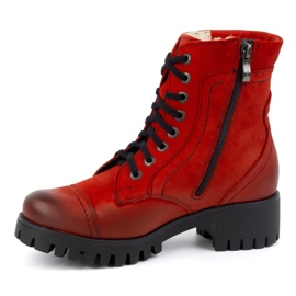 Olivier Bottes en cuir pour femmes, isolées, 272BB, rouge 1