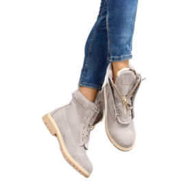 Blousons balman daim gris 2051 Gris 4