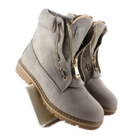 Escarpins Balman en daim gris 4