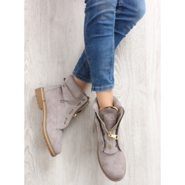 Escarpins Balman en daim gris 5