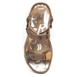 Mateos Sandales en cuir pour hommes pour le conducteur 362MA marron brun 3