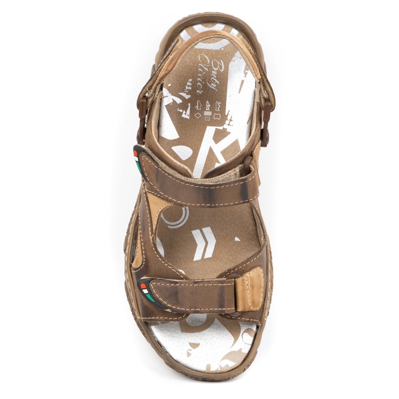 Mateos Sandales en cuir pour hommes pour le conducteur 362MA marron brun 3