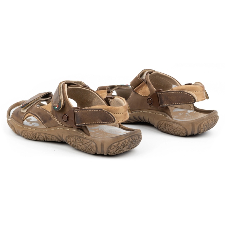 Mateos Sandales en cuir pour hommes pour le conducteur 362MA marron brun 4