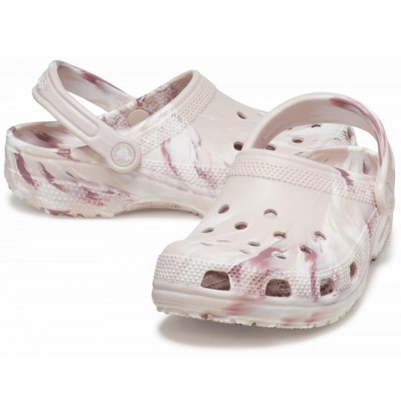Crocs Classic Marbled Clog 206867-6WS tongs beige 1